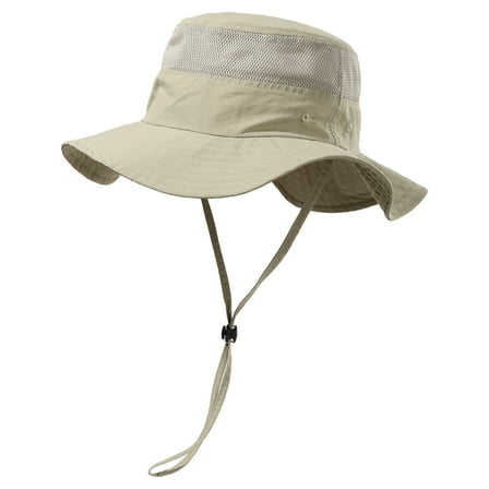 WOYY Kids UPF 50+ Sun Hat Adjustable Wide Brim Bucket Hat Fisherman Cap for Boys & Girls