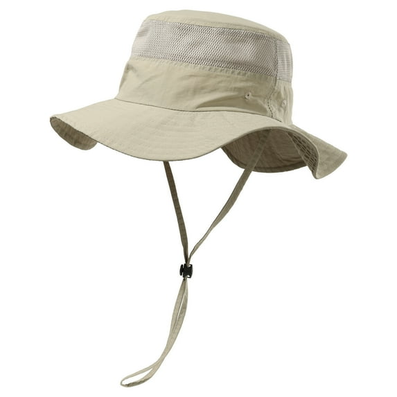WOYY Kids UPF 50+ Sun Hat Adjustable Wide Brim Bucket Hat Fisherman Cap for Boys & Girls