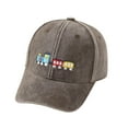 thumbnail image 1 of WOYY Kids Vintage Train Print Sun Hat Uv Protection Adjustable Baseball Cap for Boys, 1 of 5