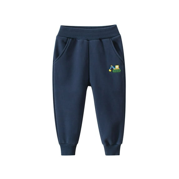 WOYY Little Boy's Sweatpants Solid Sport Jogger Pants Fall Winter Casual Trousers