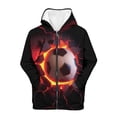 thumbnail image 1 of WOYY Little Boys Active Zip Up Hoodie Football Graphic Fleece Hooded Sweatshirt, Sizes 5-6, 1 of 3