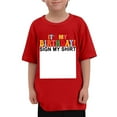thumbnail image 1 of WOYY Little Boys Birthday T-Shirt Letter Print Short Sleeve T Shirt Loose Summer Tshirt, 1 of 5