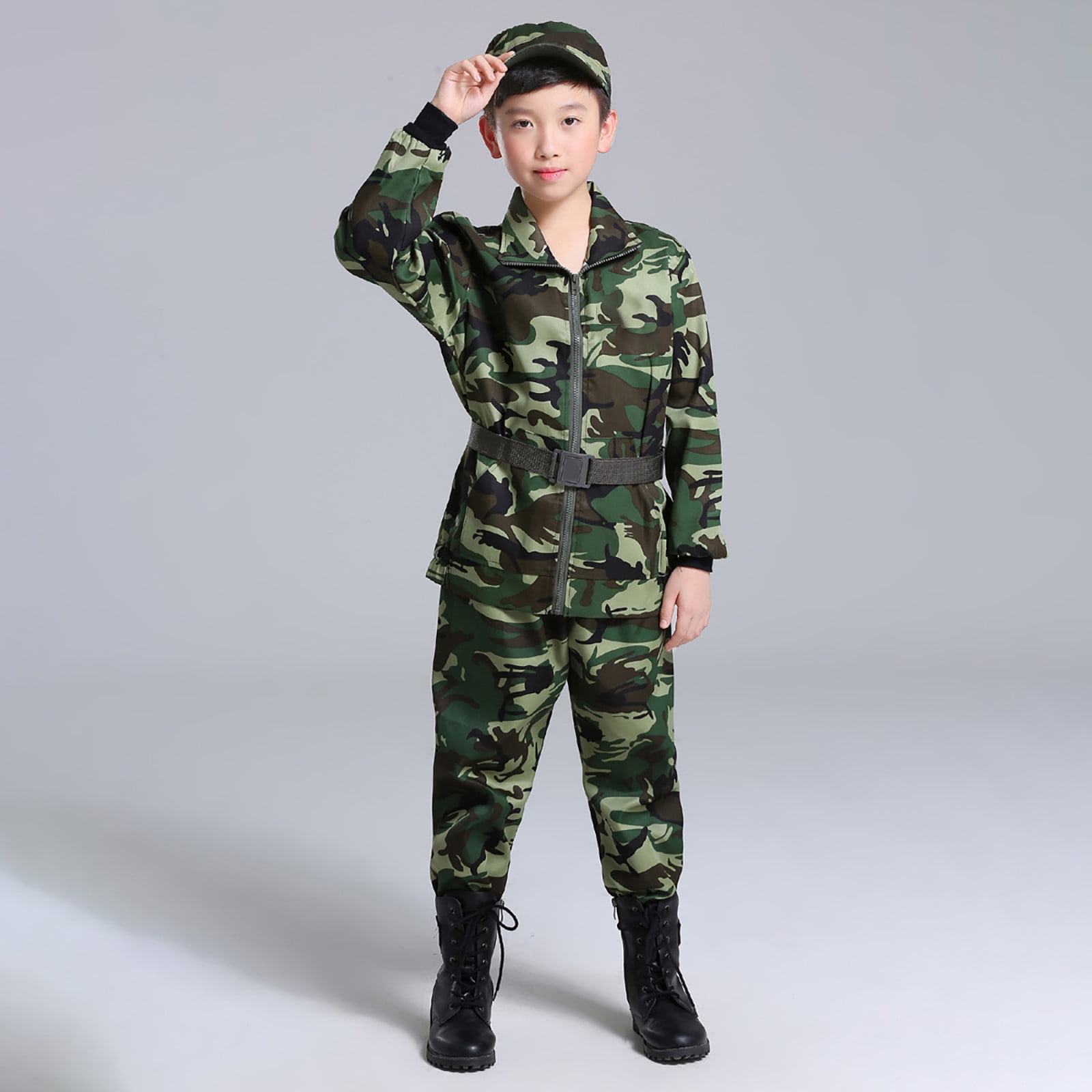Babyhug Boys Full Sleeves Party Wear Blazer - Camouflage