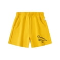 thumbnail image 1 of WOYY Little Boys Dinosaur Print Cotton French Terry Shorts Pull-On Play Shorts, Sizes 1-7, 1 of 6