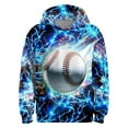 thumbnail image 1 of WOYY Little Boys Football Hoodie Graphic Athletic Hooded Sweatshirt Sportswear, Sizes 5-6, 1 of 2