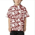 thumbnail image 1 of WOYY Little Boys Hawaii Beach Button-Down Shirt Summer Short Sleeve Shirt, Sizes 3-13, 1 of 3