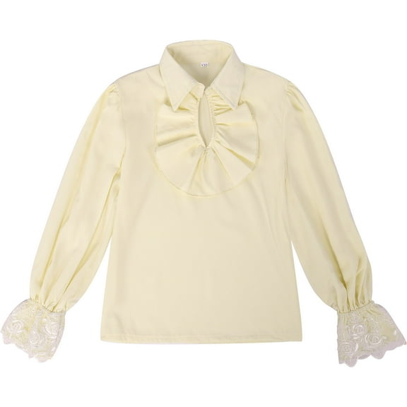 YuYuBao Toddler Boys Shirts Solid Color Lace Up Classical Casual Childrens Boys Button Down Shirts Tops Outwear