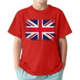 thumbnail image 1 of WOYY Little Boys T Shirt British Flag Printed Short Sleeve T-Shirt, Sizes 1-13, 1 of 3