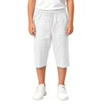 thumbnail image 1 of WOYY Little Boys White Shorts Kids Summer Lightweight Elastic Waist Drawstring Shorts, 1 of 6