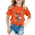 thumbnail image 1 of WOYY Little Girl's 100 Days of School T Shirt Short Sleeved T-Shirt Casual O-Neck Tee Top, 1 of 3
