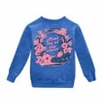 thumbnail image 1 of WOYY Little Girl's Sweatshirt Flower Print Casual Loose Sweatshirt Children's Pullover, 1 of 5