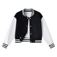 thumbnail image 1 of WOYY Little Girls Baseball Jacket Casual Athletic Varsity Bomber Jacket, Sizes 5-6, 1 of 5