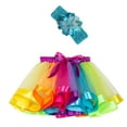 thumbnail image 1 of WOYY Little Girls Birthday Party Princess Tutu Skirt with Headband, Sizes 2-11, 1 of 3