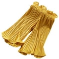 thumbnail image 1 of WOYY Little Girls Chiffon Pleated Wide Leg Pants Lightweight Ruffle High Rise Flowy Pants, 1 of 8