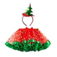 thumbnail image 1 of WOYY Little Girls Christmas Dance Party Tutu Skirt Pettiskirt with Hairband, Sizes 2-11, 1 of 3