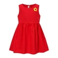 thumbnail image 1 of WOYY Little Girls Cotton Tank Play Dress Summer Casual Sundress, Sizes 1-6, 1 of 4