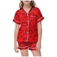 thumbnail image 1 of WOYY Little Girls DIY Hand Painted Pajamas Cute Cartoon Dinosaur Print Coloring Homewear, 1 of 4