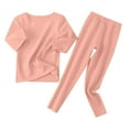 thumbnail image 1 of WOYY Little Girls Sleepwear Set Thermal Underwear Set Base Layer Outfits, Sizes 6-7, 1 of 4
