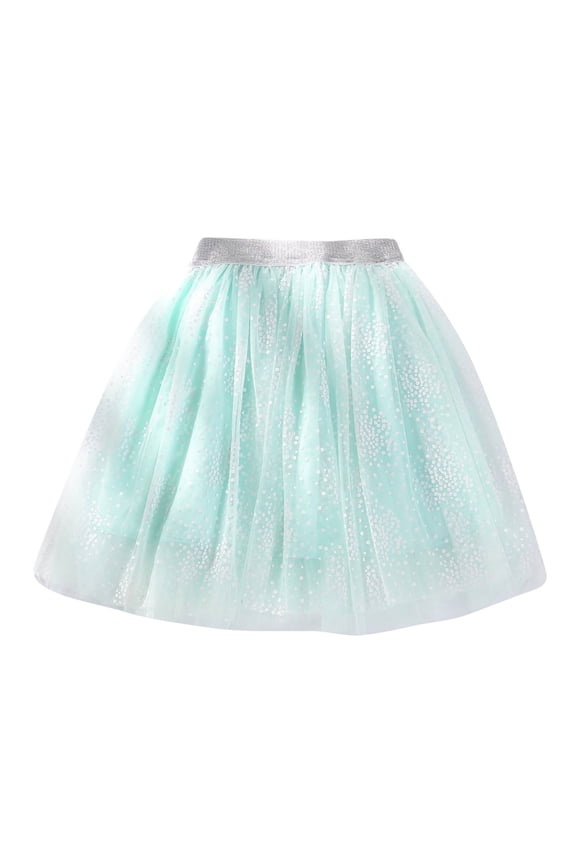 Little Girls Holiday Party Tutu Skirt Princess Ballet Dance Tulle Skirt, Sizes 5-6