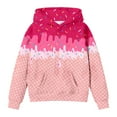 thumbnail image 1 of WOYY Little Girls Hoodie Ice-Cream Print Hooded Sweatshirt Long Sleeve Shirt, Sizes 5-6, 1 of 2