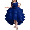 thumbnail image 1 of WOYY Little Girls Irregular Wedding Puffy Dress Sleeveless Layered Party Princess Dress, 1 of 3