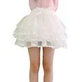 thumbnail image 1 of WOYY Little Girls Solid Tiered Tutu Skirt High Waist Party Layered Skirt, Sizes 1-10, 1 of 5