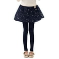 thumbnail image 1 of WOYY Little Girls Leggings with Tutu Skirt Stretch Tights Mesh Tulle Skirt, Sizes 6-7, 1 of 5