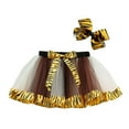 thumbnail image 1 of WOYY Little Girls Leopard Tutu Skirt Carnival Party Tulle Skirt with Headband, Sizes 6-8, 1 of 3