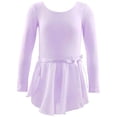 thumbnail image 1 of WOYY Little Girls Long Sleeve Dance Ballet Leotard with Skirt 2-Piece Set, Sizes 5-6, 1 of 4