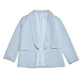 thumbnail image 1 of WOYY Little Girls Shawl Formal Suit Jacket Solid Color Open Front Blazer, Sizes 5-6, 1 of 8