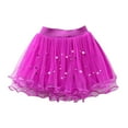thumbnail image 1 of WOYY Little Girls Mesh Tutu Skirt Ballet Dance Performance Tulle Skirt, Sizes 1-14, 1 of 3
