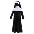 thumbnail image 1 of WOYY Little Girls Nun Dress Up Outfits Role Play Long Black Dress with Veil Ha_Bit Set, 1 of 7