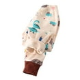 thumbnail image 1 of WOYY Little Girls Pajama Pants Cartoon Print Stretch Trousers Winter Warm Leggings, 1 of 3
