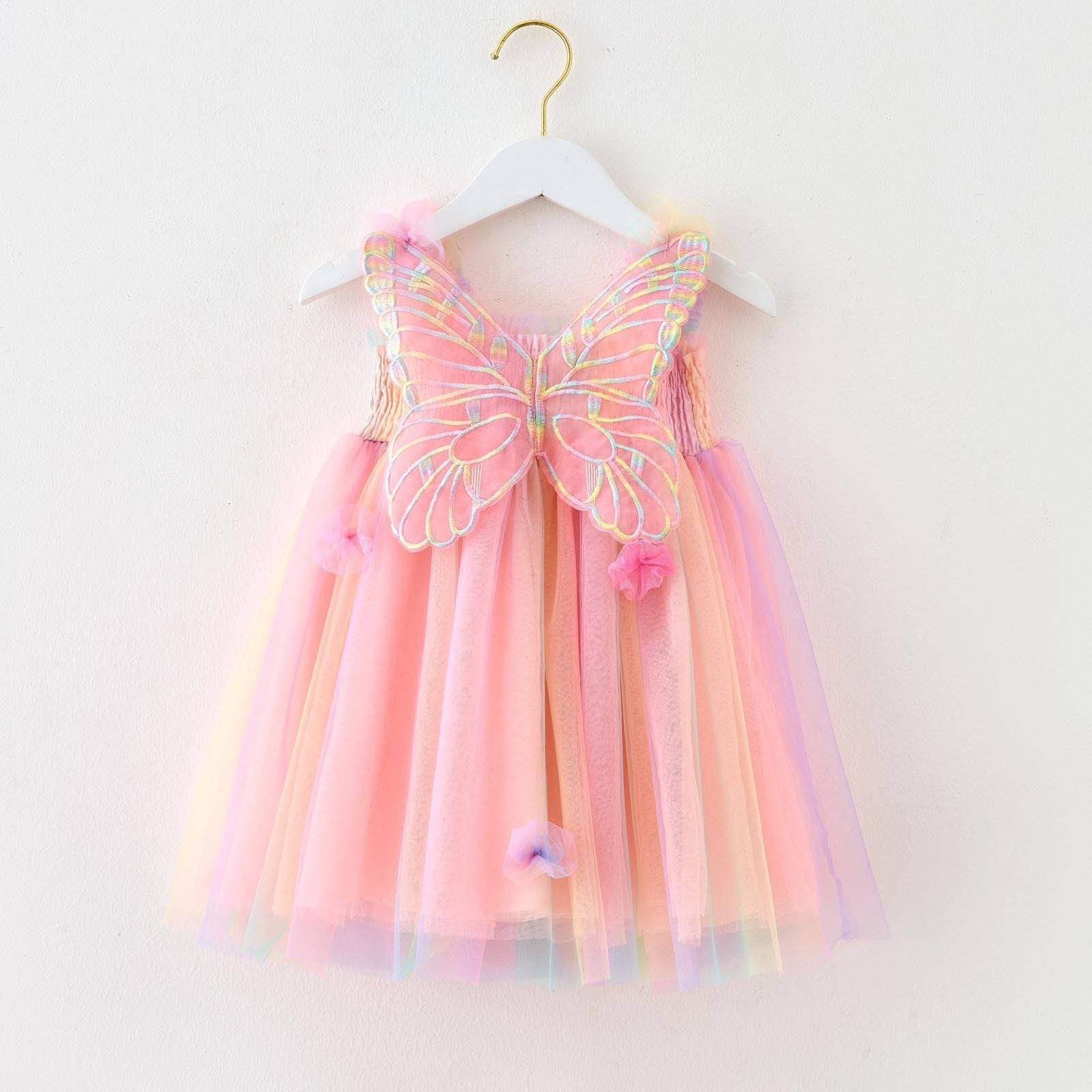 Rainbow Princess Tulle Dress for Girls