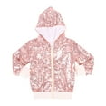 thumbnail image 1 of WOYY Little Girls Sequin Jacket Full Zip Hooded Coat Performance Kids Sports Outerwear, 1 of 6