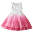 thumbnail image 1 of WOYY Little Girls Sleeveless Bowknot Mesh Dress Sparkly Sequin Summer Dress, Sizes 2-7, 1 of 6