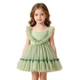 thumbnail image 1 of WOYY Little Girls Sleeveless Mesh Tutu Dress Ruffle Tulle Birthday Party Princess Dress, 1 of 8