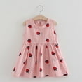 thumbnail image 1 of WOYY Little Girls Strawberry Print Sundress Summer Casual Tank Play Dress, Sizes 2-7, 1 of 3