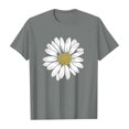 thumbnail image 1 of WOYY Little Girls Sunflower Print Short Sleeve T-Shirt Summer Casual T Shirt, Sizes 3-13, 1 of 6