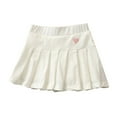thumbnail image 1 of WOYY Little Girls Tennis Skirt Pleated High Waisted Athletic Skorts Mini Skirt, Sizes 6-7, 1 of 4