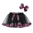 thumbnail image 1 of WOYY Little Girls Valentine's Day Tutu Skirt Hearts Print Tulle Skirt with Headband, Sizes 6-8, 1 of 3
