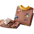 thumbnail image 1 of WOYY Loungewear Set for Girls Cartoon Print Knit Long Sleeve Top Pants Sleepwear Set Children's Clothes Sets, Sizes 5-6, 1 of 3
