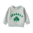thumbnail image 1 of WOYY Boys Casual Sweatshirt Letter Embroidery Crewneck Pullover Top, Sizes 6-12M, 1 of 6