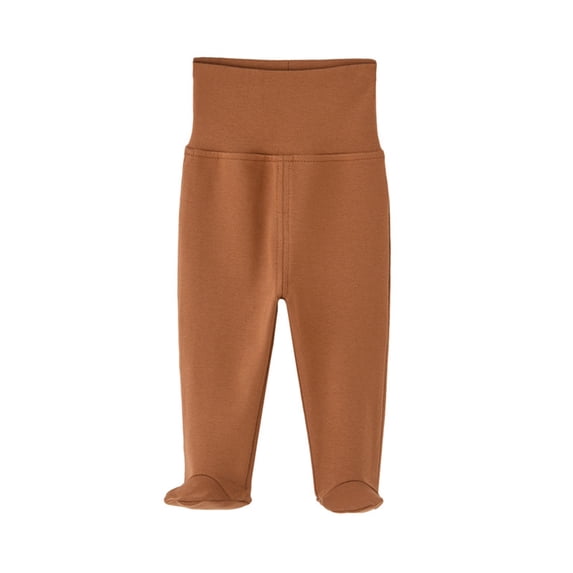 WOYY Newborn Boys High Rise Footed Leggings Casual Soft Stretch Pull On Pants Baby Bottoms