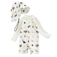 thumbnail image 1 of WOYY Boys Long Sleeve Rash Guard with Hat Swimsuit UPF 50+ Quick Dry Bathing Suit, 1 of 2