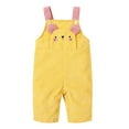 thumbnail image 1 of WOYY Newborn Girl's Overalls Solid Sleeveless Strap Jumpsuit Children Casual Bib Pants, 1 of 4
