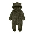thumbnail image 1 of WOYY Girls Hooded Sleeper Romper One-Piece Footies Jumpsuit, Sizes 6-9M, 1 of 6