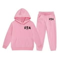 thumbnail image 1 of WOYY Outfits for Toddler Girls Hoodie and Joggers Comfy Casual Sweatsuit, Sizes 4-5T, 1 of 3