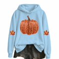 thumbnail image 1 of WOYY Pumpkin Hoodie for Girls Lined Long Sleeve Hooded Sweatshirt, Size 2-14, 1 of 3