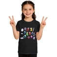 thumbnail image 1 of WOYY Short Sleeve T Shirt for Girls Kids Casual Knit Round Neck Graphic Tee, Sizes 1-13, 1 of 6